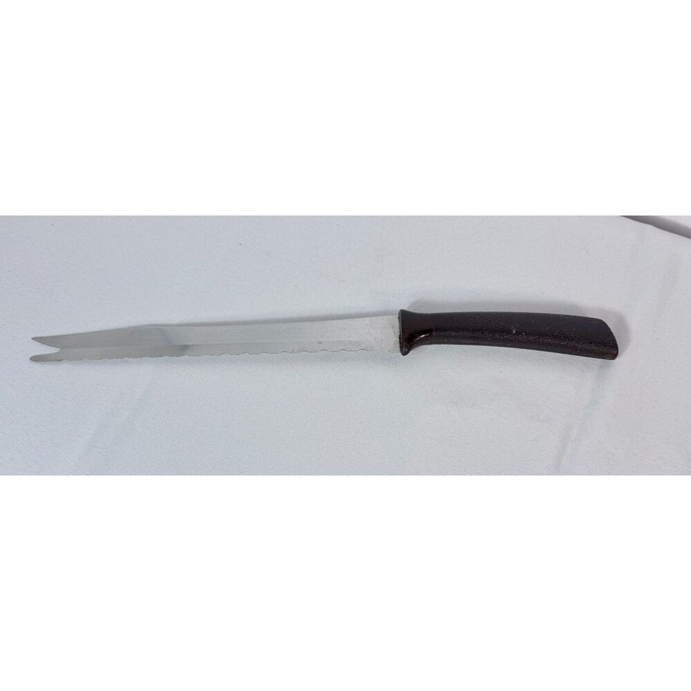 Vintage Quikut Sharpkut Carve/ Serve Knife Surgical Stainless Steel USA Made